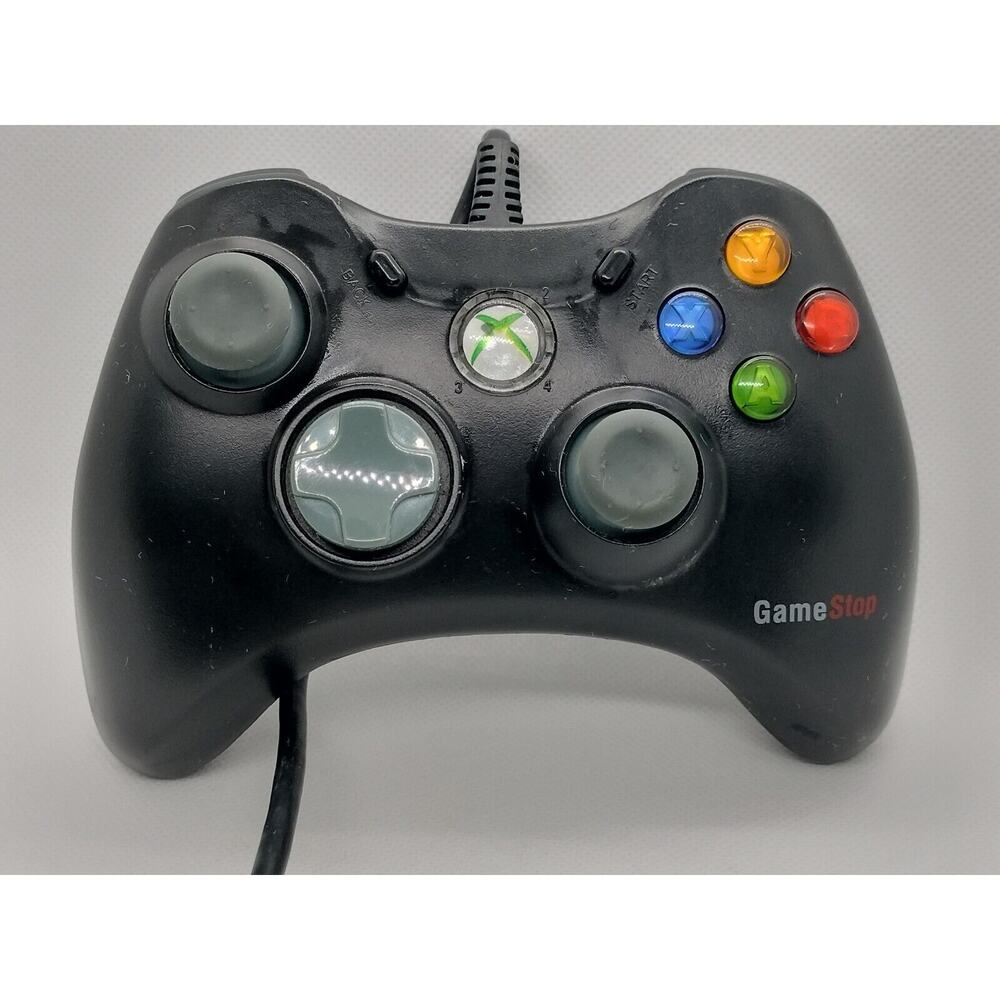 Microsoft XBOX 360 Gamestop Wired Game Controller - Black